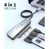 Inca ITPT-4T Type-C Hub X4 Type-C Port 3.1 10 GBPS Alüminyum Kasa Çoklayıcı