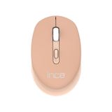 inca IWM-243RH kablosuz kablosuz fare 2.4 GHz Nano USB | sessiz tıklamalar | ergonomik optik fare ayarlanabilir 800-1600 DPI | otomatik uyku modu | dizüstü bilgisayar, PC, Mac OS (krem) için