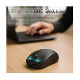Inca IWM-311ST Sılent Wireless Mouse Siyah,komple Rubber Soft Yüzey,sessiz Tuş,ergonomik Dizayn, Konforlu Dokunuş HISSI,1600DPI, USB Alıcı, 10M Çekim,uzun Pil Ömrü, Enerji Tasarrufu Uyku Modu