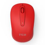 Inca Iwm-331rk Silent Wireless Sessiz Mouse - Kırmızı Hassas Optik Sensör 800 1600 Dpi Çalışma Menzili 10 Metre Düşük enerji kullanımı uzun pil ömrü