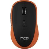 Inca IWM-391T Kablosuz Rubber 1600 Optic Siyah Kırmızı Mouse