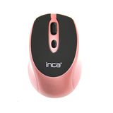 INCA IWM-396GT 1600 Dpi Sessiz Rose Gold Wireless Mouse 3 kademeli 800 1200 1600 DPI ayarı Gelişmiş 2.4 Ghz Radyo Frekans Otomatik uyku modu