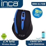 Inca IWM-517DB Kablosuz Track Red Sensör Mouse 1600 DPI Ev Ofis Kullanımı İçin Uygun