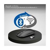 Inca IWM-531RA Bluetooth & Rechargeable Special Metallic Silent Mouse - Option-1 - 001-Renkli