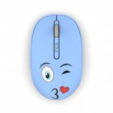 Inca Weeny IWM-245RM Desing 3D Wireless Mouse Mavi 1200 DPI Optik Çözünürlük Çalışma Şekli 2.4GHz 3D Tuş Sol/Orta/Sağ Ergonomik Zarif Kullanım Şekli Konforlu Dokunuş Hissi