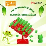 İncarea Kurbağa Denge Ebeveyn Çocuk Etkileşimi Oyunu Eğitici Oyuncak Kutu Oyunu - Kırmızı