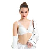 İnce Dantelli Push Up Destekli Sütyen Ekru 85C