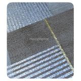 İnce deri kumaş astar silinebilir gümüş simli parlak dökümlü lüks modern pvc muşamba masa örtüsü Kahverengi 120 x 160