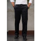 İNCE FİTİLLİ REGULAR KESİM BORU PAÇA ERKEK KADİFE PANTOLON SİYAH 52