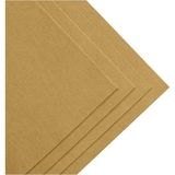 Ince Keçe Kumaş 1 Metre 100X100 cm Renkli Aktivite ve Parti Için Metrelik Yumuşak Keçeler - Açık Kahverengi