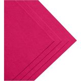 Ince Keçe Kumaş 1 Metre 100X100 cm Renkli Aktivite ve Parti Için Metrelik Yumuşak Keçeler - Fuşya