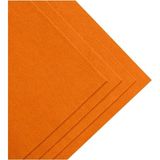 Ince Keçe Kumaş 1 Metre 100X100 cm Renkli Aktivite ve Parti Için Metrelik Yumuşak Keçeler - Koyu Turuncu