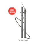 İnce, Mikrofiber Fırça Uçlu Kalem Eyeliner CLIO Superproof Brush Liner Kill Ash (001 Ash Gray)