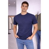 İnce Moda Giyim Basic Slim Fit Erkek Tişört – Düz Renk (Siyah / Lacivert / Bej / Beyaz)