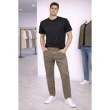 İnce Moda Giyim Erkek Regular Fit Gabardin Pantolon – Günlük & Smart Casual (Lacivert / Antrasit / Haki / Bej) - Kahverengi - 31