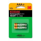 Ince Şarj Edilebilir Aaa 650 Mah 2 Li 1 Paket Kumanda Pili Şarjlı Ni-Mh 1 Paket Doldurulabilir Pil