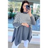 İnce Topuk Yarasa Kol Triko Bluz 6K116