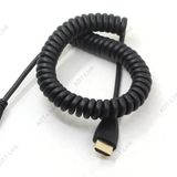 İnce Yüksek Hızlı Mini HDMI sarmal Spiral Kablo 4K * 2K