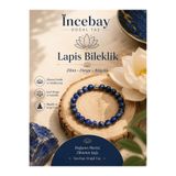 İNCEBAY DOĞALTAŞ Bilgelik ruhsal koruma simgesi Lapis taşı bileklik