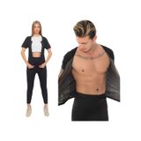 Incelme Terleten Termal Takım Fermuarlı Ve Tayt Terleme Kıyafeti Termal Sauna Kıyafeti Siyah