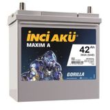 Incı 12V 42 Ah Amper Asıa Ince Kutup Aku