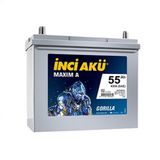 Incı 12V 55 Ah Dar Tıp Aku 430 A(En) - Honda Cıvıc