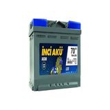 Inci 12V 70 Amper Agm Start-Stop Akü.!! Güncel-Yeni Üretim.