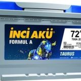 İnci Akü 12V 72 Amper Akü , 72 Ah Aku