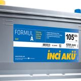 İnci Akü Formul A Asia 12V 105Ah 820CCA Akü