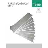 İnci Çelik Aksesuar Maket Bıçağı Ucu 10LU