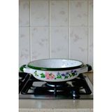 İnci Emaye 20 No Emaye Sahan, Servis, Yemek Kamp, Piknik, Çeyiz - 010-Beyaz