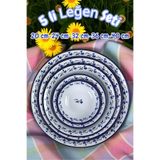 İnci Emaye 20cm-24cm-32 Cm-36 Cm-40 Cm 5 li Emaye Leğen Çırpma Ve Karıştırma Kabı, Hamur Leğeni,Meyvelik, Çeyiz
