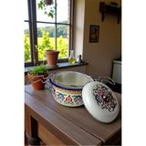 İnci Emaye 22 No 3,3l Emaye Tencere&fritöz, Servis, Yemek Kamp, Piknik, Çeyiz - Yeşil - 16 cm