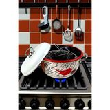 İnci Emaye 22 No 3L Emaye Tencere&Fritöz, Servis, Yemek Kamp, Piknik, Çeyiz