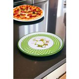 İnci Emaye 30 No Pizza Tabağı Tepsisi Supla Pasta Tabağı Servis Tabağı Fırın Tepsisi 30 Cm