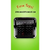 İnci Emaye 34x37x3 No Emaye Fırın Tepsi Dikdörtgen Tepsi 37 Cm
