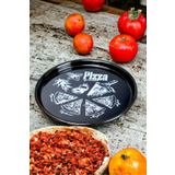 İnci Emaye 36 No Pizza Tabağı Tepsisi Supla Pasta Tabağı Servis Tabağı 36cm