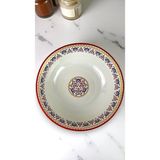 İnci Emaye 40 cm 8litre Emaye Leğen Çırpma ve Karıştırma Kabı, Hamur Leğeni,meyvelik, Çeyiz, Hediye, Büyük Kase - Kırmızı