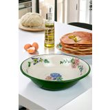 İnci Emaye 40 Cm 8Litre Emaye Leğen Çırpma Ve Karıştırma Kabı, Hamur Leğeni,Meyvelik, Çeyiz, Hediye, Büyük Kase