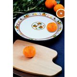 İnci Emaye 40 No Emaye Sini Sofra, Yemek Sunum Tepsi, Yer Sofrası Çinko ~38 Cm