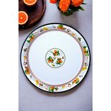 İnci Emaye 50 No Emaye Sini Sofra, Yemek Sunum Tepsi, Yer Sofrası Çinko ~48CM - Turuncu