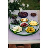 İnci Emaye 7 Parça Küçükboy Emaye Kahvaltı Seti, Sunum, Kahvaltı Tabağı, Reçellik, Zeytin, Peynir Tabağı, Çeyiz