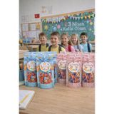 İnci Fix Doypack Set 23 Nisan 20 Adet Karışık Renk Şeker Çikolata Paketi Seti (23 Nisan Kart+İp+ Poşet)