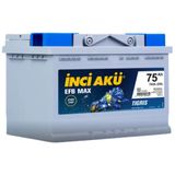 İnci Max Tigris EFB Start-Stop 12V 75 Ah Akü (2025)