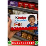 İNCİ sepette Kişiye Özel Çift Taraflı Kinder Çikolata fotoğraflı çikolata hediye