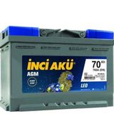 İnci Start-Stop AGM Leo 12V 70A 760CCA Akü