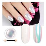 İnci Tozu Protez Tırnak Nail Art Beyaz Ayna Inci Tozu Oje Desen