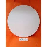 İnci Tuval 100 cm Daire Yuvarlak Tuval Profesyonel 1.kalite Pamuk 380GR/M2 Dokulu Astarlı Gergin Arkadan Zımbalı - Beyaz