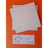 İnci Tuval 20 x 20 cm Pres Mdf Plaka 2 Adet Yüzey Dokulu Kompozit Boyanabilir Mdf Kalınlık 5 mm