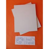 İnci Tuval 20 x 25 cm Pres Mdf Plaka 2 Adet Yüzey Dokulu Boyanabilir Kompozit Mdf Kalınlık 5 mm